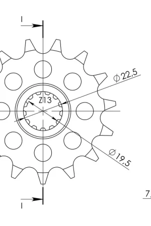 Aanbieding SUPERSPROX - FRONT 15T - Sprockets - Compatibel met diverse Suzuki modellen
