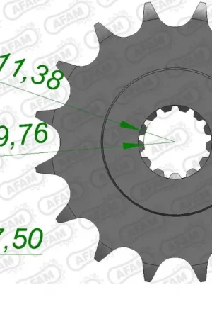 AFAM - FRONT 16T, 520 - Sprockets - Compatibel met diverse Suzuki modellen Direct Beschikbaar