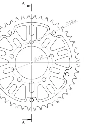 Wereldwijde Verzending SUPERSPROX - REAR STEALTH 47T - Sprockets - Blauw