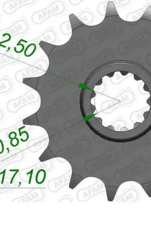 AFAM - FRONT 13T, 525 - Sprockets - Geschikt voor Honda Budget