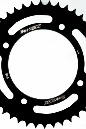 Exclusief SUPERSPROX - REAR ALU 44T - Sprockets - BLACK 428