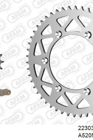 Direct Beschikbaar AFAM - 520MR2 112 ARS (CLIP) GOLD & SPROCKETS - Chain Kits - ALU