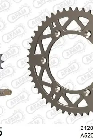 Gecertificeerd AFAM - 520MR2 112 ARS (CLIP) GOLD & SPROCKETS - Chain Kits - ALU