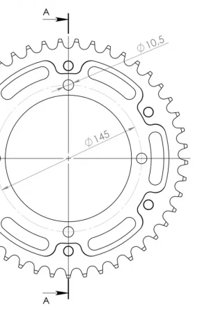 Nieuw SUPERSPROX - REAR STEALTH 45T - Sprockets - Blue 520