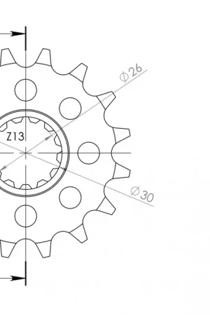 SUPERSPROX - FRONT 17T, 530 - Sprockets - Compatibel met Honda-modellen Budget