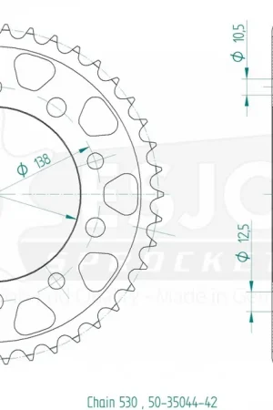 ESJOT - REAR STEEL 42T, 530 - Sprockets - 42T, 530 Plaats Bestelling