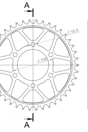 Uitverkoop SUPERSPROX - REAR STEEL 42T, BLACK, 520 - Sprockets - Geschikt voor Suzuki GSXR 1100