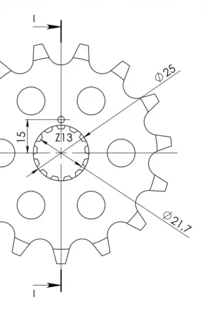 Dagaanbieding SUPERSPROX - FRONT 13T - Sprockets - Compatibel met Kawasaki en Suzuki