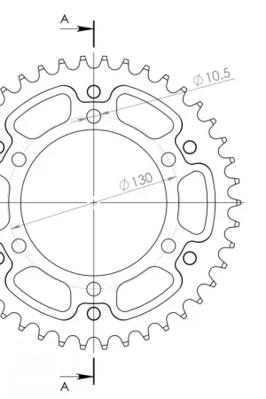 Betrouwbaar SUPERSPROX - REAR STEALTH 41T, RED, 520 - Sprockets - Geschikt voor Kawasaki
