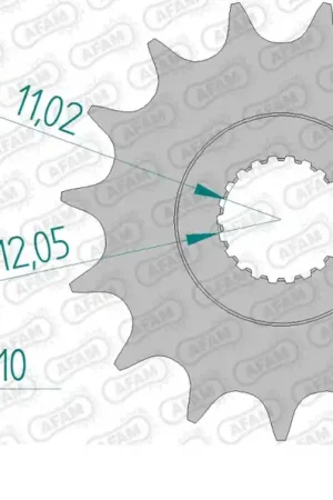Plaats Bestelling AFAM - FRONT 15T - Sprockets - 520 Kettingcompatibiliteit