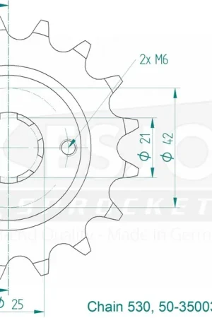 ESJOT - FRONT 17T, 530 - Sprockets - Compatibel met Honda modellen Nieuw