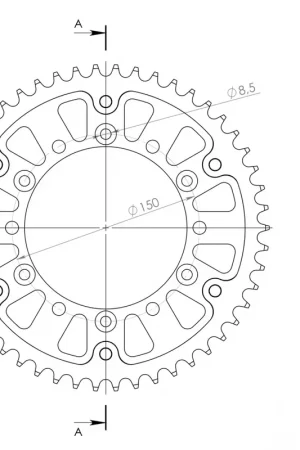 Betaalbaar SUPERSPROX - REAR STEALTH 50T, GOLD, 520 - Sprockets - Geschikt voor Honda XR 600 R