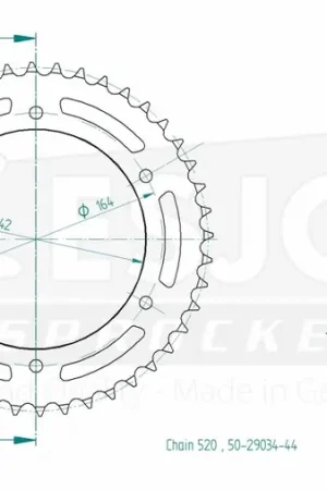 ESJOT - REAR 44T, 525 - Sprockets - 44T Groothandel