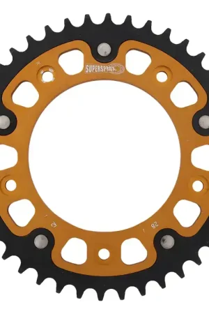 SUPERSPROX - REAR STEALTH 42T, GOLD, 520 - Sprockets - Compatibel met Aprilia RS 250 Bestel Nu