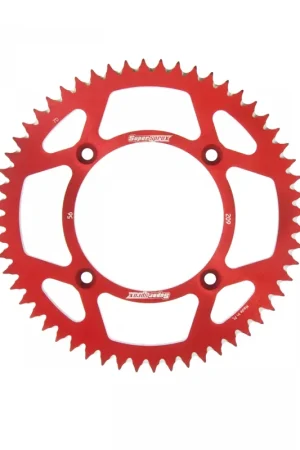 SUPERSPROX - REAR ALU 56T, RED, 420 - Sprockets - Aluminium Ambachtelijk