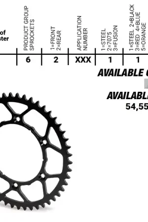 Goedkoop MOTO MASTER - REAR STEEL ULTRALIGHT 55T, 420 - Sprockets - Geschikt voor Honda