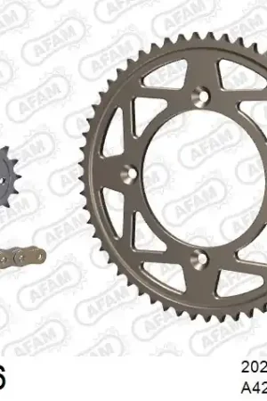 AFAM - 428MX 126 ARS (CLIP) GOLD & SPROCKETS - Chain Kits - ALU Actieprijs