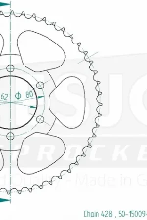 Lage Prijs ESJOT - REAR STEEL 52T, 428 - Sprockets - Geschikt voor Yamaha
