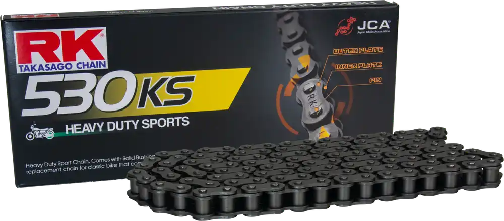 RK - 530KS, 102 CL CLIP & SPROCKETS - Chain Kits - Compatibel met Honda Cb 250 n Weekendaanbieding