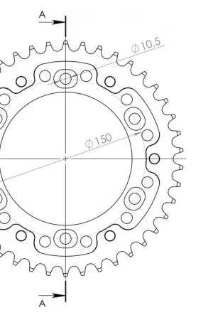 Hete Deal SUPERSPROX - REAR STEALTH 42T - Sprockets - ORANGE, 525