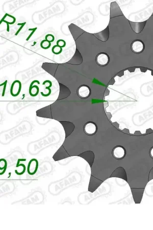 Koop Online AFAM - FRONT 15T, 520, SELF CLEANING - Sprockets - Zelfreinigend
