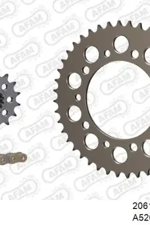 Snelle Levering AFAM - 520XSR 118 MRS - Chain Kits - RIVET GOLD & SPROCKETS