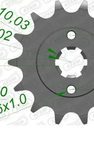 Bulkbestelling AFAM - FRONT 13T, 520 - Sprockets - Geschikt voor Yamaha Blaster