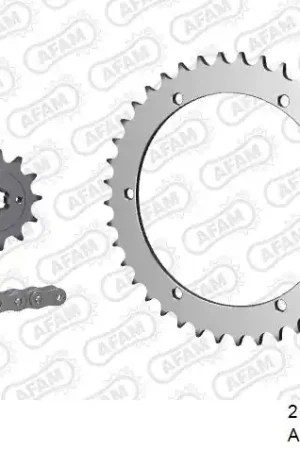 Merkproduct AFAM - 520XRR3 92 ARS (CLIP) GOLD & SPROCKETS - STEEL