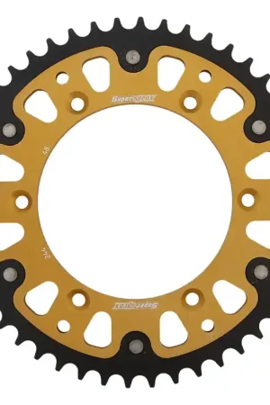 SUPERSPROX - REAR STEALTH 48T, GOLD, 520 - Sprockets - Hoge Kwaliteit Rechtstreeks Van De Fabrikant