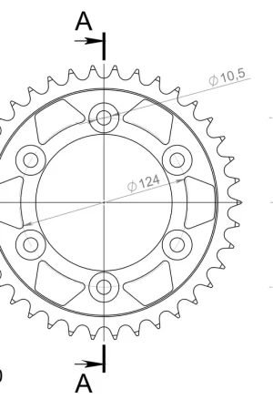 SUPERSPROX - REAR STEEL 38T, BLACK, 520 - Sprockets - Geschikt voor Ducati Korting