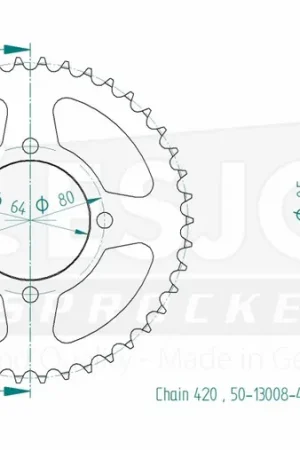 Exclusieve Aanbieding ESJOT - REAR STEEL 42T, 420 - Sprockets - Staal