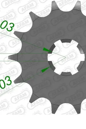 AFAM - FRONT 14T, 428 - Sprockets - Geschikt voor Suzuki en Yamaha Voordeelprijs