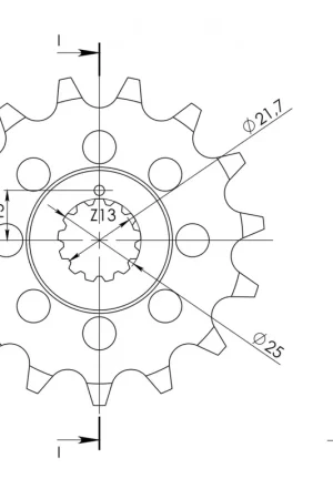 Gereduceerde Prijs SUPERSPROX - FRONT 15T - Sprockets - 15T