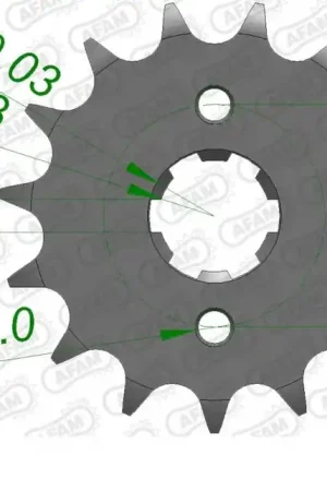 AFAM - FRONT 17T, 428 - Sprockets - Geschikt voor Honda Exclusief