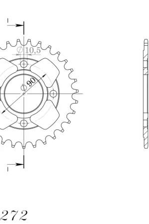 SUPERSPROX - REAR STEEL 31T, 520, BLACK - Sprockets - Geschikt voor Honda Speciale Aanbieding