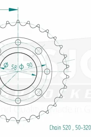 ESJOT - REAR STEEL 30T, 520 - Sprockets - Compatibel met Honda en KTM Shop Nu