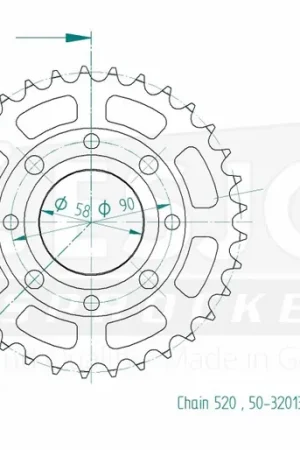 Korting ESJOT - REAR STEEL 33T, 520 - Sprockets - Geschikt voor Honda en KTM