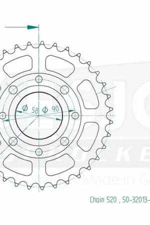 Aanbieding ESJOT - REAR STEEL 35T, 520 - Sprockets - Geschikt voor Honda en KTM