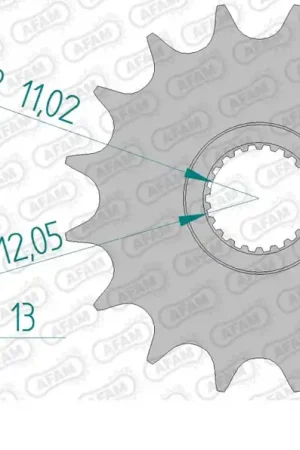 Seizoensaanbieding AFAM - FRONT 16T, 520 - Sprockets - Geschikt voor diverse Aprilia modellen