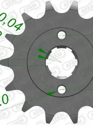 AFAM - FRONT 12T, 520 - Sprockets - Geschikt voor diverse Honda modellen Speciale Aanbieding