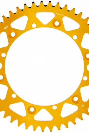 Topkwaliteit SUPERSPROX - REAR ALU 49T, GOLD, 520 - Sprockets - Lichtgewicht