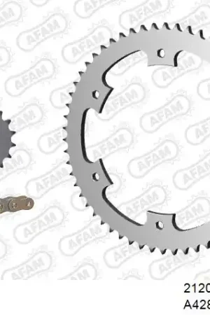AFAM - 428XMR2 134 AR (CLIP) GOLD & SPROCKETS - Chain Kits - Yamaha compatibel Flitsaanbieding
