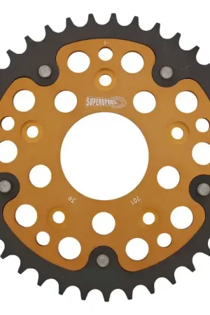 Nu Kopen SUPERSPROX - REAR STEALTH 39T, GOLD - Sprockets - Goudkleurige afwerking