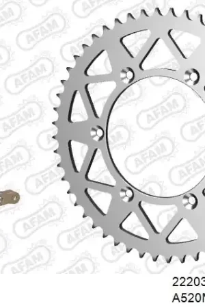 AFAM - 520MR2 114 ARS (CLIP) GOLD & SPROCKETS - Chain Kits - ALU Speciale Aanbieding