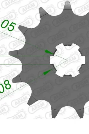 AFAM - FRONT 13T, 520 - Sprockets - Geschikt voor Kawasaki KX 125 Beste Prijs