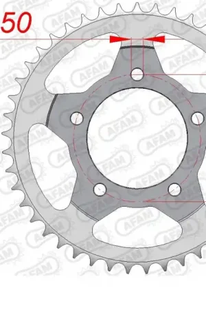 AFAM - REAR STEEL 46T, 525 - Sprockets - Geschikt voor diverse Suzuki modellen Weekendaanbieding