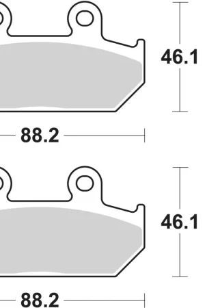 Geld-Terug-Garantie SBS - 182HF - Brake Pads - Organic - Street