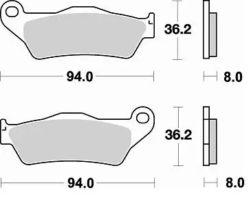 Exclusief BRAKING - 746 CM46 - Brake Pads - Sintered