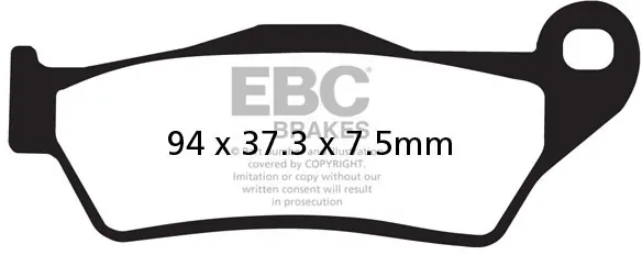 Gratis Retour EBC - FA 181V - Brake Pads - Semi Sintered