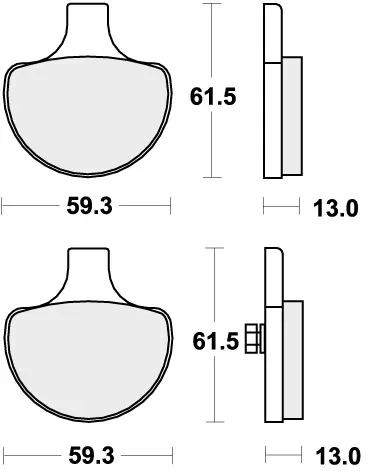 Koop Vandaag SBS - 579H.HS - Brake Pads - Sinter